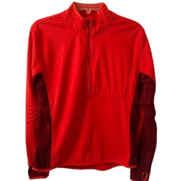 Nike Sphere Thermal 1/2 Zip Hi Viz Red/Orange - L - Picture 1 of 8